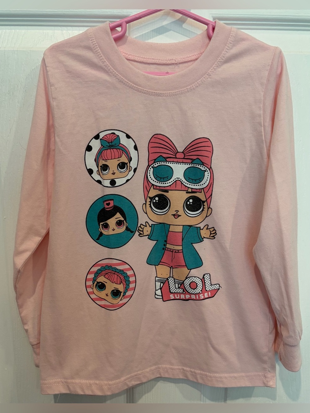 LOL Surprise Long Sleeve Pink T-Shirt Girls Size